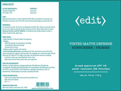 Package Label (Mint 203)